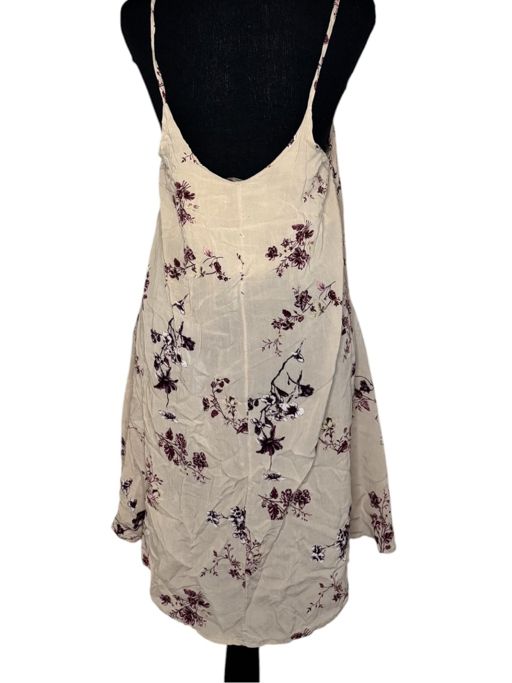 Brandy Melville Beige Floral Mini Dress - Picture 3 of 3